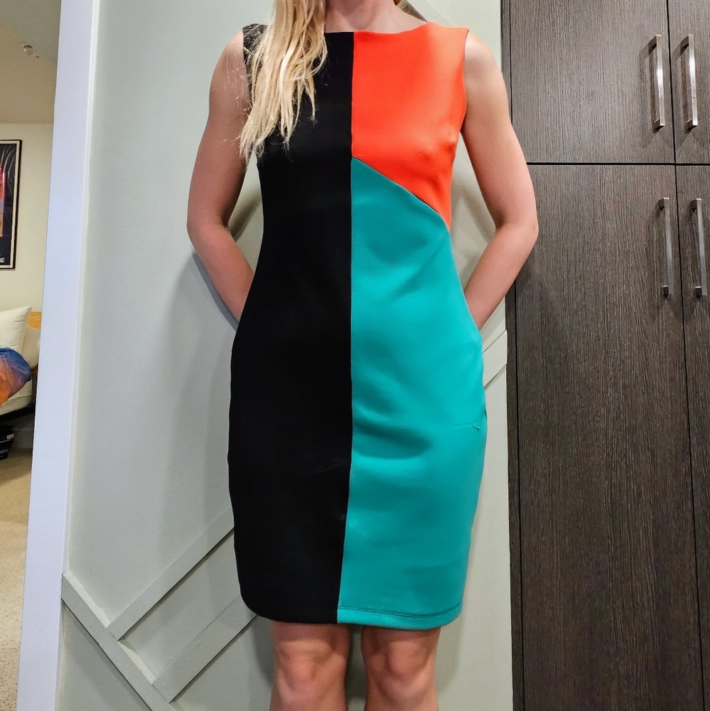 Colour Block Dress